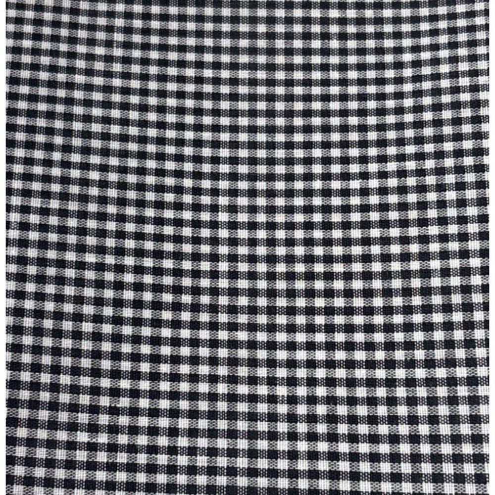 Black & White Cotton Fat Quarter Fabric 18x22 Inches Gingham Checked Pattern Sew